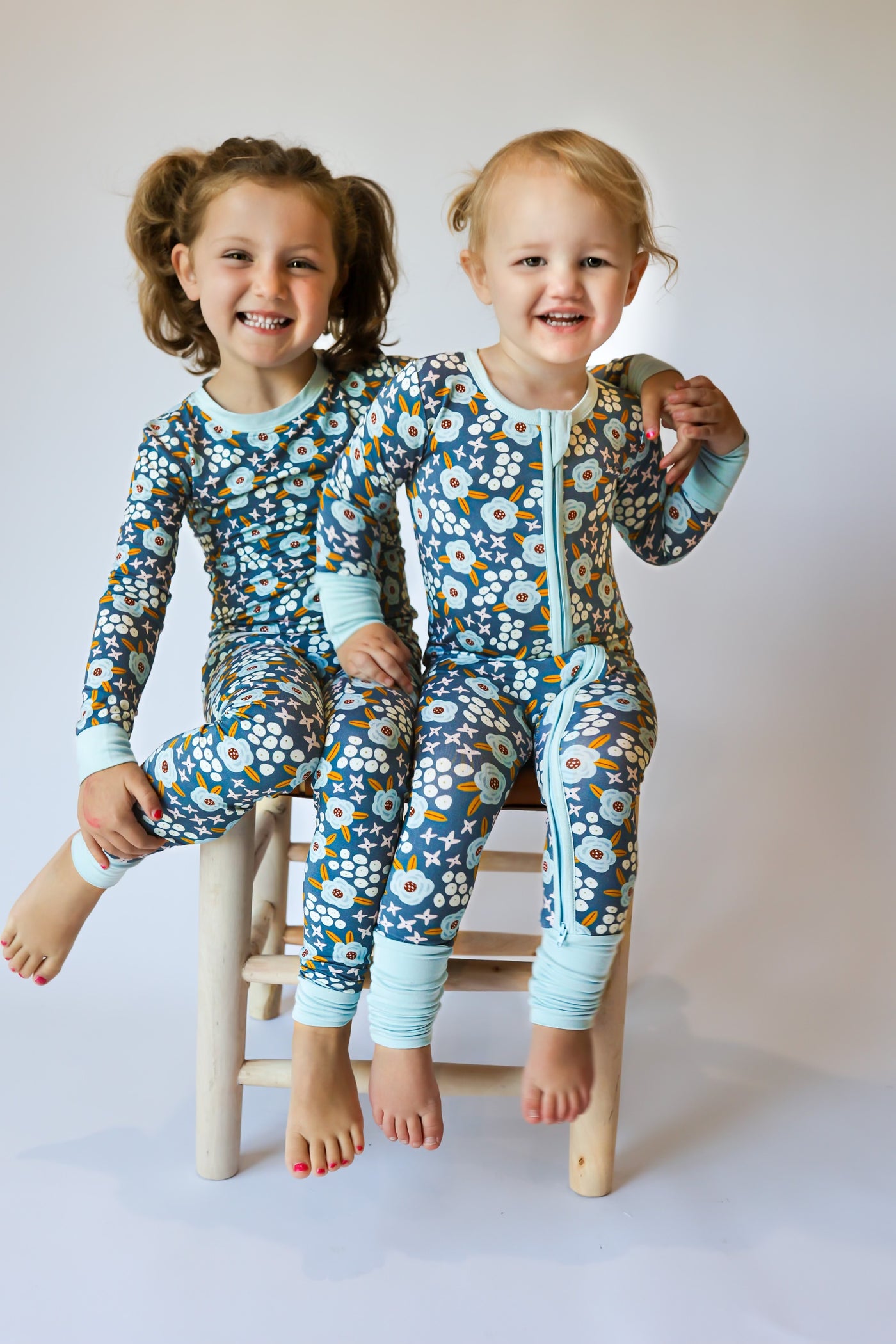 Moonlit Blooms Zipper Pajama