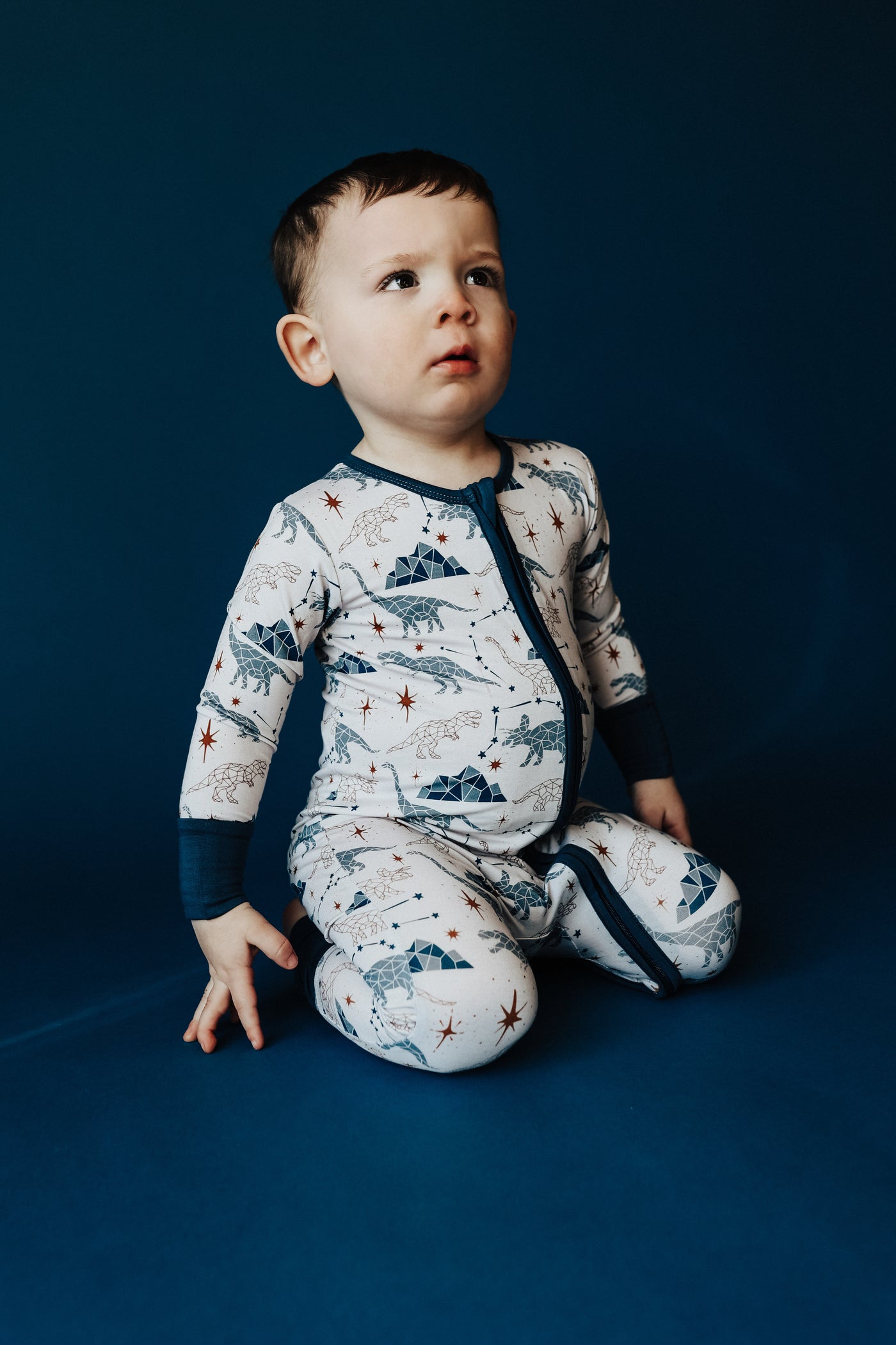 Dino-Gazing Zipper Pajama